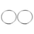 uxcell 304 Stainless Steel O Rings, 2pcs 80mm(3.15") Outer Dia. 5mm Thickness Multi-Purpose Metal Welded O-rings Round Rings for Hardware Luggage ...