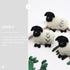 TEHAUX 5pcs Felted Sheep Keychain, Sheep Key Chain Pendant Wool Felt Sheep Crafts Sheep Charm Keyring DIY Felting Material Felted Wool Sheep Decor...