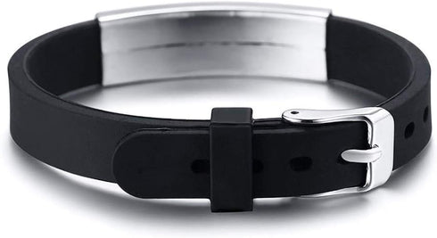 Medical Alert ID Bracelet Laser Engraved BLOOD THINNER Adjustable Wristband for Women Emergency First Aid...