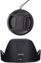 HB-N106 Lens Hood & 55mm Lens Cap Compatible for Nikon D5600 D5500 D3500 D3400 Camera kit AF-P DX 18-55mm f/3.5-5.6G VR Lens (1+1 Pack)......