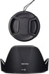 HB-N106 Lens Hood & 55mm Lens Cap Compatible for Nikon D5600 D5500 D3500 D3400 Camera kit AF-P DX 18-55mm f/3.5-5.6G VR Lens (1+1 Pack)......