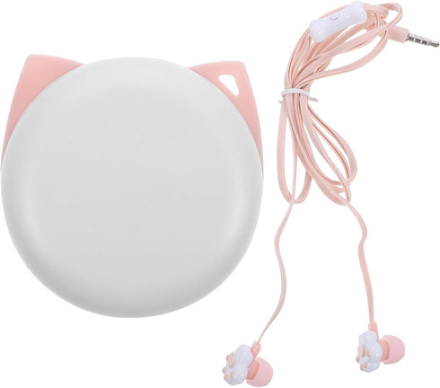 1pc Paw Case Phones Microphone Headphones Wired Cat Style Corded - Phone Earphones Kitten Microphone.mm USB Cell Cartoon Girls with Earbuds for Ea...