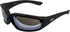Global Vision Kickback Padded Motorcycle Sunglasses 2 Pair Black Frame Flash Mirror & Smoke Lenses...