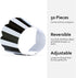 Black and White Striped Cupcake Wrappers, 50 Count - Reversible White Design, Scalloped Black and White Cupcake Wrappers for Parties and Events...