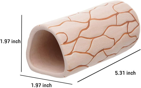 Plecoceramics Pleco Cave Breeding Ceramic Decorations Fish Tank Aquarium Medium Size (1 pcs Camel)...