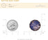 20 pcs Golden Texture Blue Layer Beveled Cut Clear Resin Cover Sewing Shank Buttons for Coats -25mm -1"...