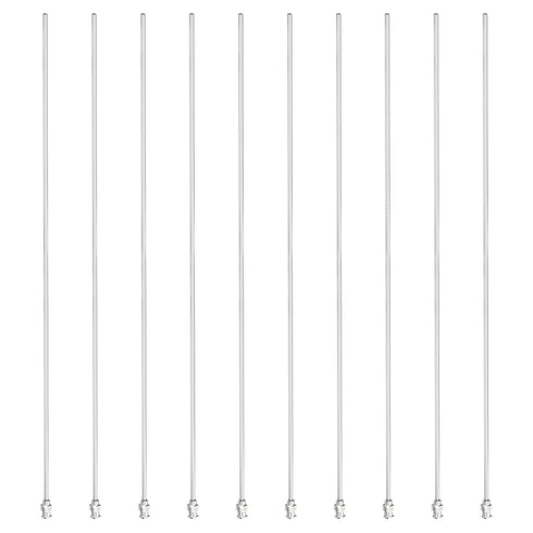 PATIKIL 12Ga x 12 Inch Stainless Steel Dispensing Needle Tips, 10Pcs Metal Glue Needle Tube Blunt Tips Luer Lock for Thick Glue Ink Lab, Silver...