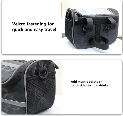 Bike Handlebar Bags Multifunctional Bicycle Bags removable Bike Front Bags removable Bicycle Accessory Bags Scooter Bags Electric Bicycle Head Bag...