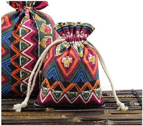 Burlaps Bags with Drawstrings- Jewelry Pounches Sacks Fabric Linen Packing Storage Gift Bag for Wedding Party Shower Christmas Birthday Thanksgivi...