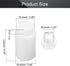 Othmro 10pcs 250ml/8.45oz Plastic Bottles w Scale,Lab Cylindrical Chemical Reagent Bottle,Wide Mouth Laboratory Reagent Bottle,Sample Sealing Liqu...