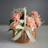 Wicker Rattan Flower Basket,Wedding Flower Girl Basket Hand Woven Flower Basket Decoration,Candy Storage Basket Home Decoration(L,white)...