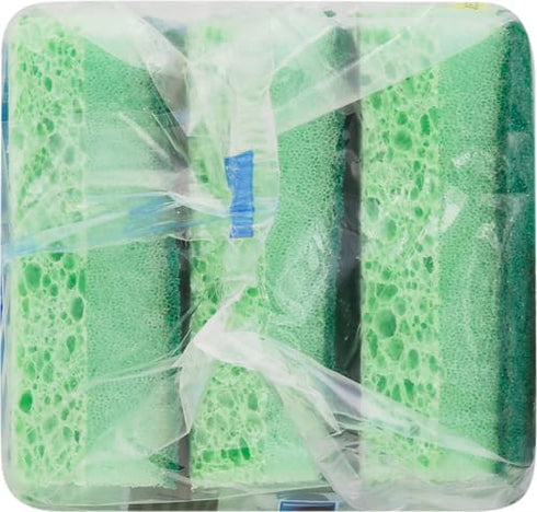 Dawn Power Clean Wedge-Shaped Scrubber Sponges, Green (Pack of 3)...