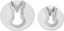 PME Rabbit Cutters, Small and Large Sizes, Set of 2, White...