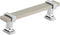 Amerock | Cabinet Pull | Satin Nickel/Polished Chrome | 3-3/4 inch (96 mm) Center to Center | Overton | 1 Pack | Drawer Pull | Drawer Handle | Cab...