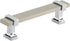 Amerock | Cabinet Pull | Satin Nickel/Polished Chrome | 3-3/4 inch (96 mm) Center to Center | Overton | 1 Pack | Drawer Pull | Drawer Handle | Cab...