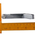 Offset Feeler Gauge Stainless Steel Measuring Tool Silver Measuring Gap Width/Thickness Durable Curved Feeler Gauge Woodworking Measurement...