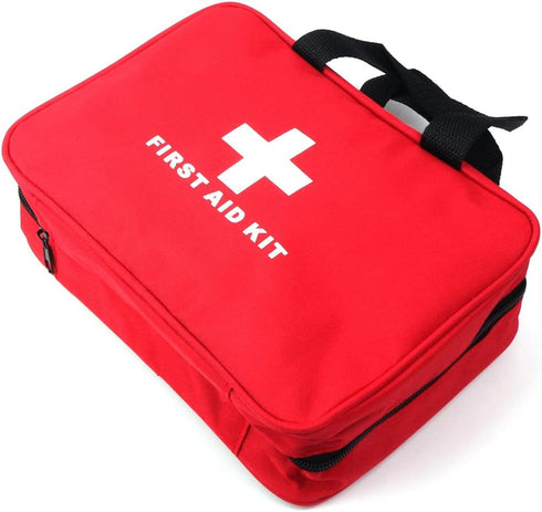 First Aid Bag First Aid Kit Empty Medical Storage Bag Red Trauma Bag for Emergency First Aid Kits Car Workshop Cycling Outdoors (SNL Red 1PC)...