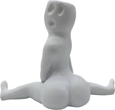 Funny Halloween Big Booty Ghost Planter Display Gag Hilarious Air Plant Display-Big Booty Ghost Holder Funny Gift Butt Planter Resin Air Fern Stan...