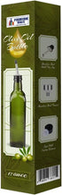 Olive Oil Dispenser Bottle - 17oz Glass Olive Oil Bottles with Easy Pour Spout Set - Oil and Vinegar Cruet Set with Food Grade Funnel Drip-Free Ol...