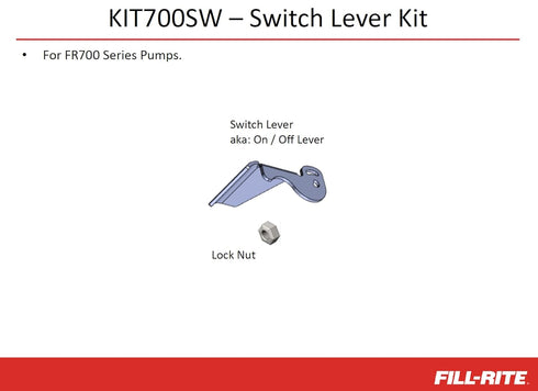 Fill-Rite KIT700SW Kit, Switch LEVER 700 Series...