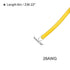 MECCANIXITY 28 Gauge Wire Silicone Wire 28AWG Electrical Wire Stranded Wire Tinned Copper Wire High Temperature Hookup Wire Yellow 6m/20ft for Car...