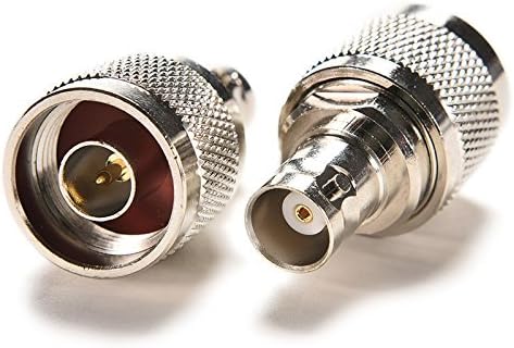 N Male to bnc Female Adapter 4pcs Coaxial Adapter Connector Antenna Converter Connector for Radio Walkie...