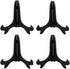 Artliving Black 4" Wood-Like Plastic Easels Plate Display Stands Picture Frame Stand Holder-Set of 4...