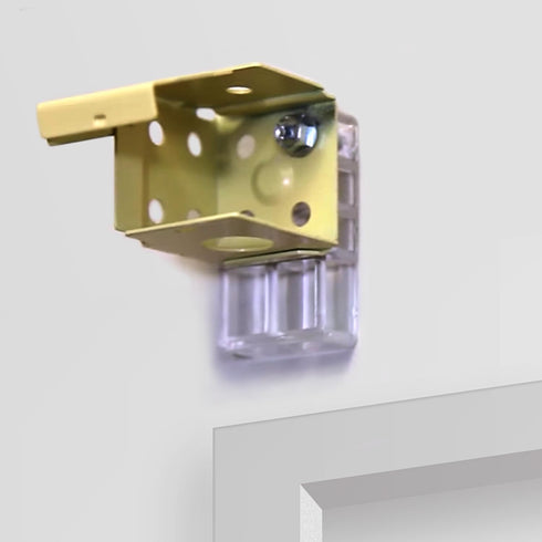 Amazing Drapery Hardware Bracket Spacer Blocks 8ct – Durable Extension Clear Plastic Brackets for Blinds and Shades, Ideal for Home and Office Win...