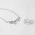 SWEETV Wedding Jewelry Set for Bride Bridesmaid, Cubic Zirconia Leaf Vine Wedding Earrings Necklace Bracelet Set, Bridal Jewelry Set for Wedding P...