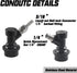 PERA Corny Keg Quick Disconnect Ball Lock Disconnect Set with Stainless Steel Swivel Nut for Home Brewing Beer Keg System (PACK OF 8)...