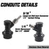 PERA Ball Lock MFL Dis-Connect Set with Swivel Nuts (2) 5/16 Gas, 1/4 Liquid Barbed by (Pack of 2)...