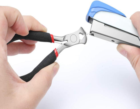 End Cutting Pliers for Jewelry Making, Nail Puller Tool for Carpenter, End Nippers for Zipper Install Stops, Wire Cutting...