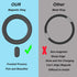 2 Pack Magnetic Adapter Ring, Universal Magnetic Sticker Compatible with Magsafe Accessories & Wireless Charging, for iPhone 15/14/13/12 Pro Max M...