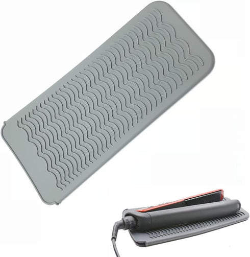 1 silicone curling iron heat-resistant cover, portable travel anti-scald mat, beauty and hair care tool....