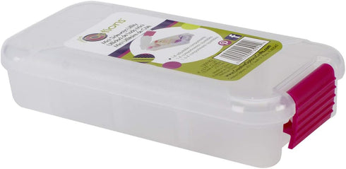 Creative Options 1309-82 Pro-Latch Mini Sideways Utility Organizer with 1 to 4 Adjustable Compartments , Colors Vary, 6" x 2.75" x 1.25" (15.2cm x...