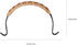 Luxshiny Rattan Metal Handle for Ceramic Pot Teapot Handle Replacement Whistleing Kettle Handle Grip for Chinese Teapot Ceramic Pottery Tea Pots...