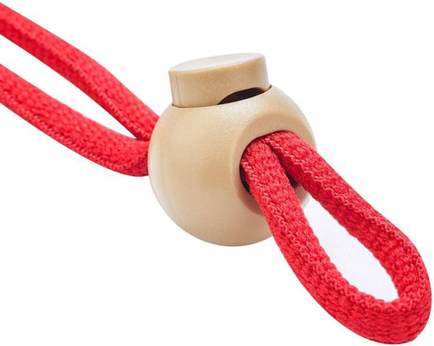 DYZD Single Hole Cord Lock Plastic Spring Toggle Stopper Cord Rope End for Drawstrings, Paracord (20PCS, Khaki)...