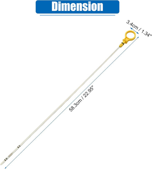 uxcell Engine Oil Level Indicator Dipstick for Lincoln MKT 2013-2018 for Lincoln MKS 2013-2016 for Ford Taurus 2013-2019 for Ford Edge 2012-2014...