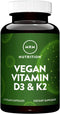 MRM Nuturition Vegan Vitamin D3 & K2 | Bone + immune health | Made from lichens | Supports calcium absorption | Vegan + Vegetarian friendly | 60 s...