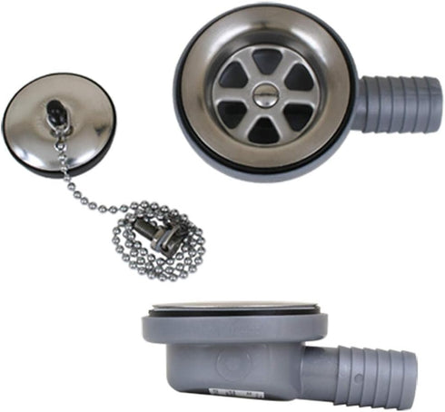 Scandvik Low Profile Drain Stopper - 1" Outlet...