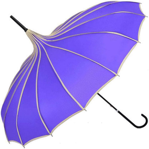 chenwen Pagoda Peak Old-Fashionable Ingenuity Umbrella Parasol Sun Parasol Rain umbrella Bridal Wedding Decoration Umbrellas...