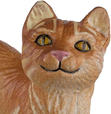 Safari Ltd. Tabby Cat Figurine - Detailed 2" Plastic Model Figure - Fun Educational Play Toy for Boys, Girls & Kids Ages 1+...