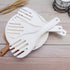 White Jumbo Large Plastic Rice Paddle Spatula Scoop Fork-Like, 10.63" (27 cm) Long, Serving Spoons?Rice and Potato Servers...