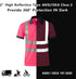 Safety Polo Shirt High Visibility - Reflective Shirt Short Sleeve ANSI Standards Construction Work Wear for Men and Women (Pink, 2XL)...