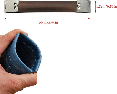 Handbag Hinges Clip 20PCS Metal Internal Flex Frames Kiss Clasp for Bag Coin Purse Handmade Wallet DIY Craft, 10cm...