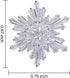 OKA Clear Austrian Crystal Winter Snowflake Brooch Pin, Elegant White Crystal Brooch Pins for Women...