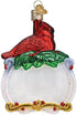Old World Christmas Ornaments Memorial Cardinal Glass Blown Ornaments for Christmas Tree...