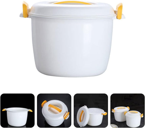 Luxshiny Microwave Pressure Cooker Microwave Rice Cooker Mini Rice Cooker Portable Steamer Pasta Cooker Food Steamer Pot for Cooking Soup Rice Ste...