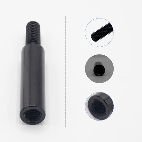 2 Inch Shift Knob Extender for Honda Acura Civic Car Manual Gear Shifter Lever Extension Black M10X1.5...