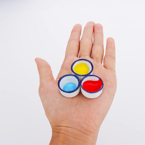 9 Pcs Small Ceramic Paint Palette Bowl Glazed Watercolor Painting Dish for Oil Acrylic Watercolor Gouache...